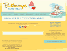 Tablet Screenshot of buttercupscooltreats.com
